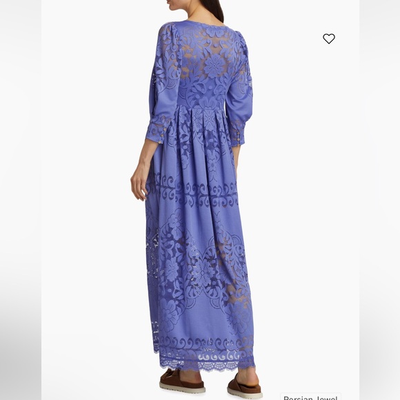 NWT Free people shadow dance midi dress in Persian jewel size m - Picture 5 of 12